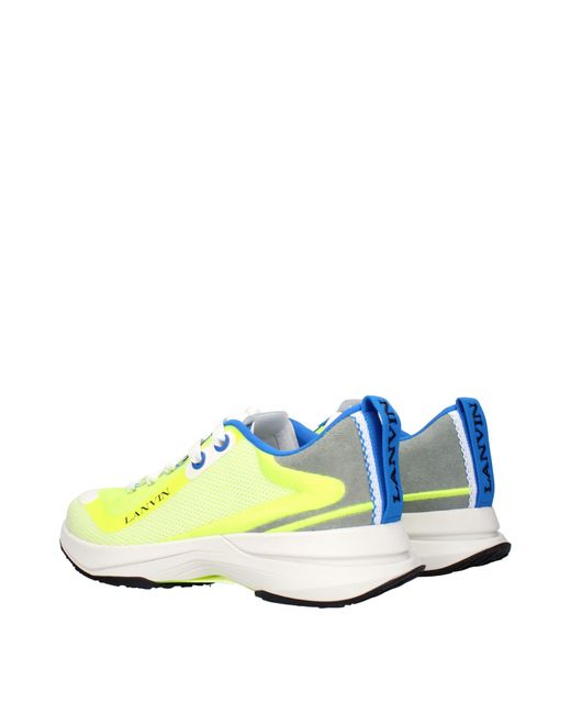 Lanvin Yellow Sneakers Runner Fabric/ Fluorescent for men