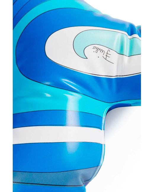 Emilio Pucci Blue Printed Pvc Inflatable