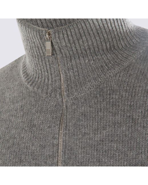 Thom Browne Gray Light Wool Knitwear for men