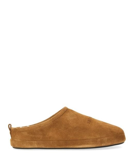 Balenciaga Brown Slipper Shoe Alaska Calfskin