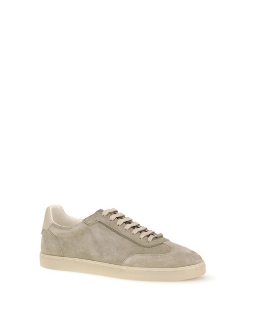 Brunello Cucinelli Natural Suede Sneakers for men