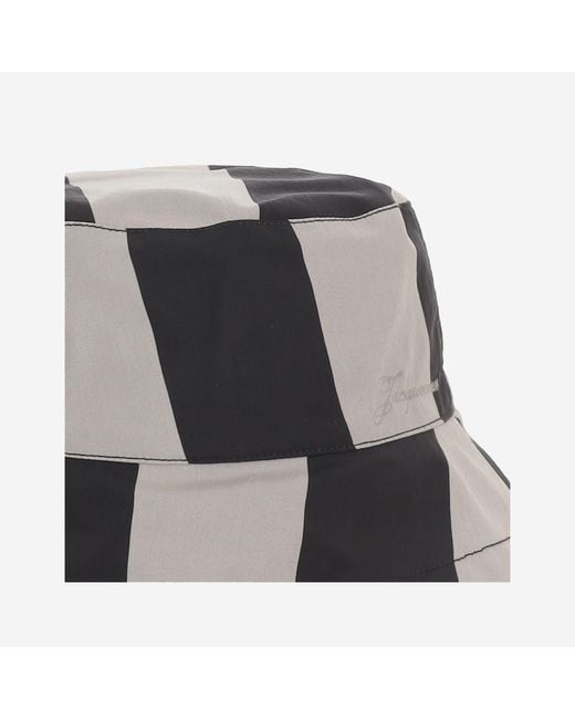 Jacquemus Black Bucket Hat Nylon