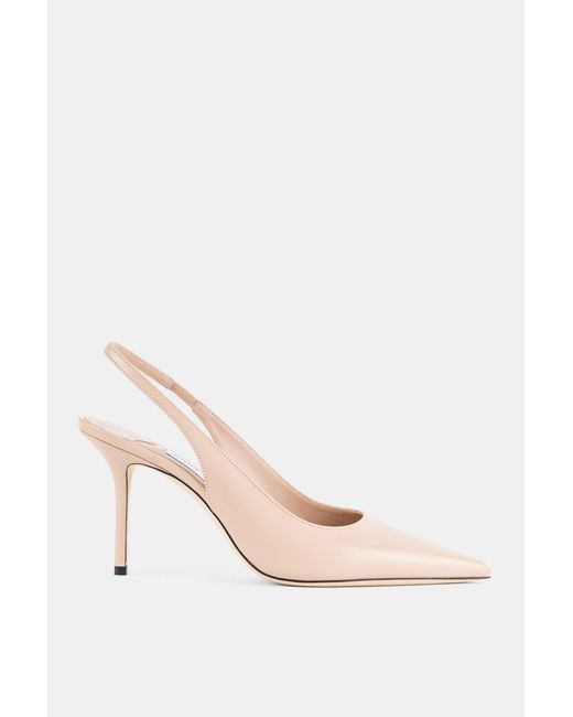 Jimmy Choo Pink Love Sb 85 Macaron Nude Calf Leather Slingback Pumps