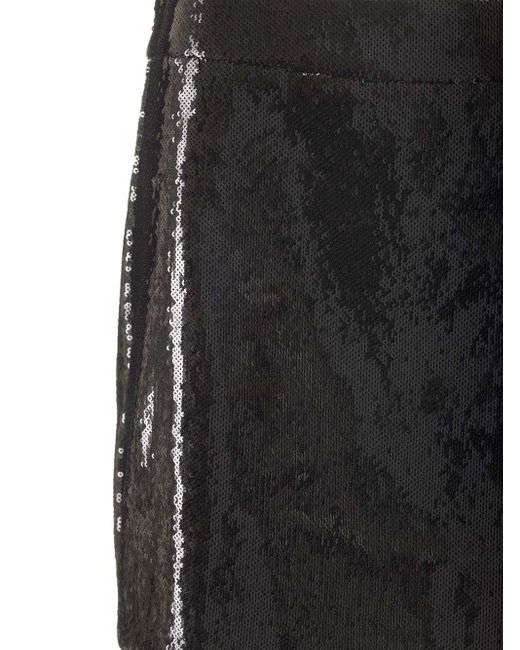 Dolce & Gabbana Black Sequin Miniskirt