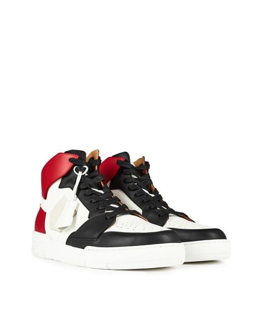 Buscemi White Air Jon High Padlock Sneakers Shoes for men