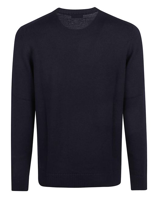 Drumohr Blue Round Neck Sweater for men
