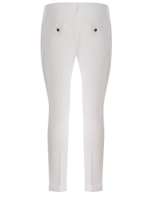 Dondup White Trousers Gaubert Made for men