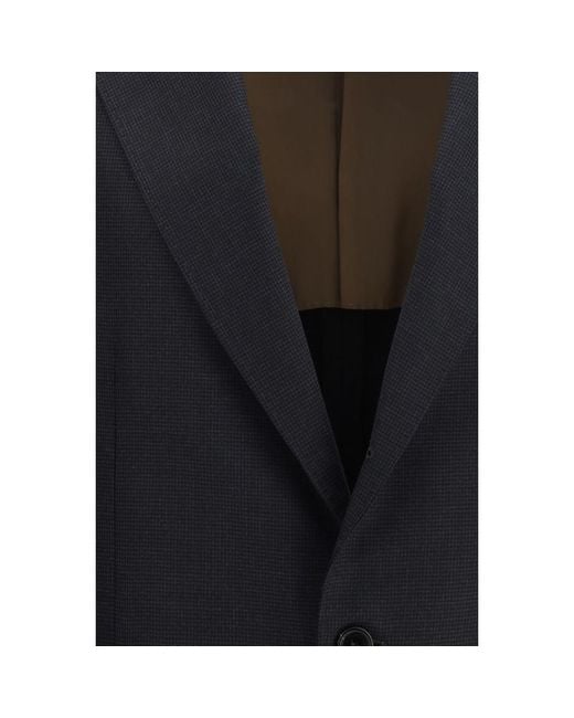 Brunello Cucinelli Blue Wool Oves Aries Jacket Clothing for men