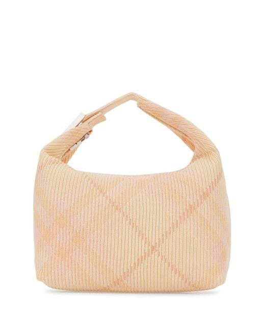 Burberry Multicolor Nylon Medium Peg Handbag