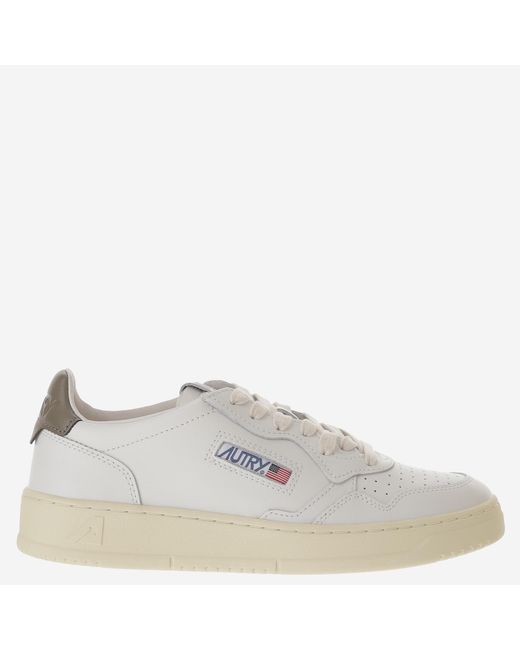 Autry Metallic Sneakers Medalist Low Leather Trainers for men