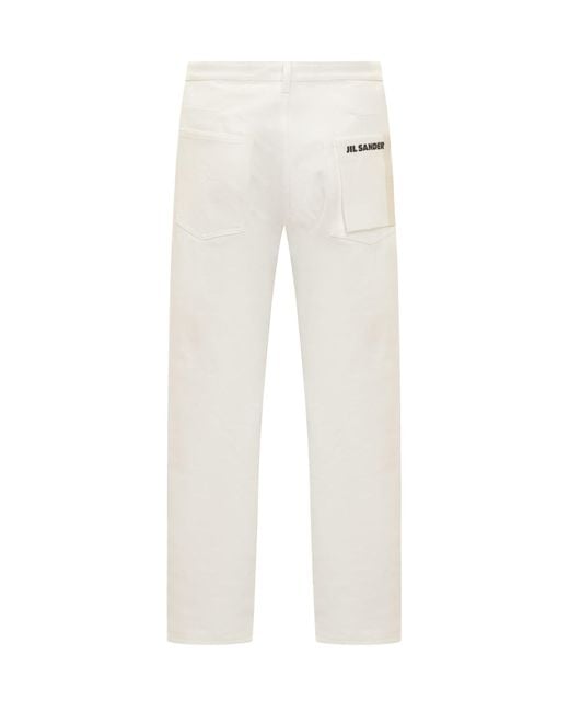 Jil Sander White Jeans 03 for men