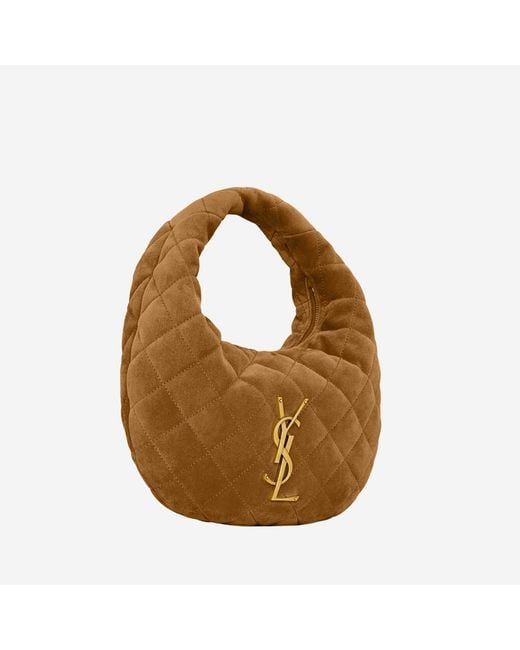 Saint Laurent Brown Handbag Icare Suede Handbags