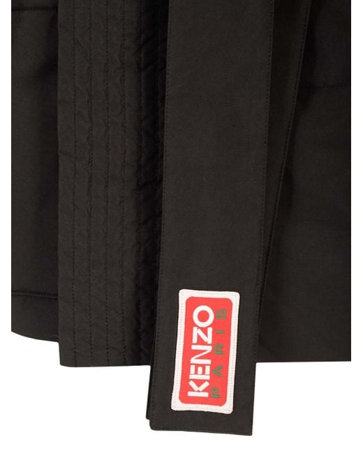 KENZO Black Kimono Down Jacket