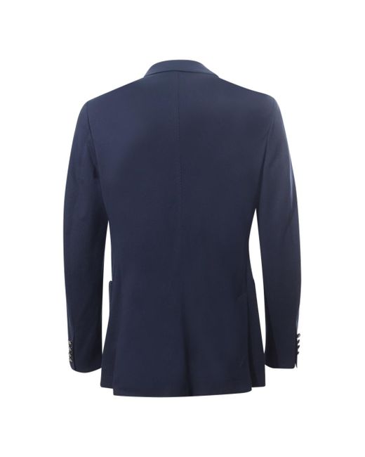 Circolo 1901 Blue Circolo Double-Breasted Jacket for men