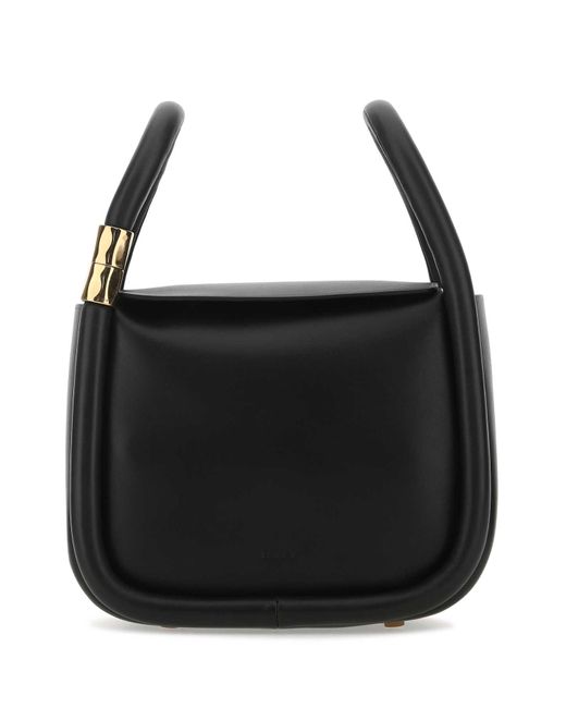 Boyy Black Leather Wonton 20 Handbag