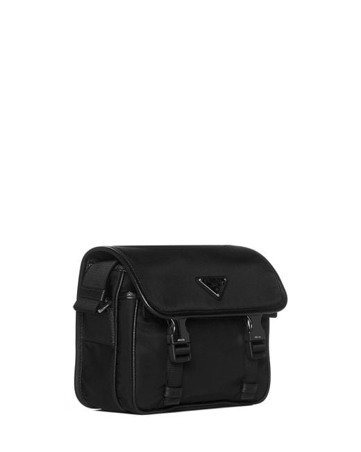 Prada Black Satchel Bag Re-Nylon Shoulder for men