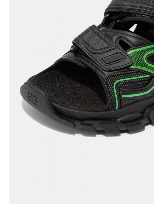 Balenciaga Black Track Sandal Fluo