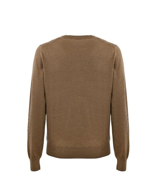 Fay Natural Crew-neck Pullover for men
