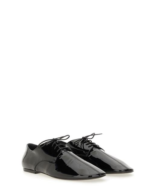 Dries Van Noten White Shiny Leather Lace-Up Shoe for men
