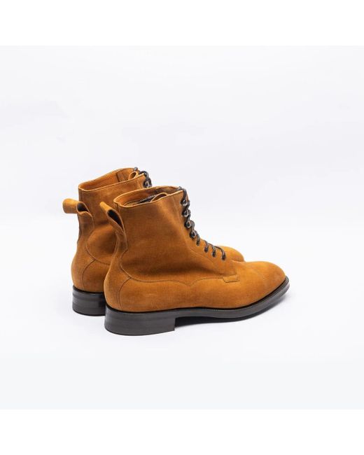 Edward Green Brown Galway Suede Dainite Sole for men