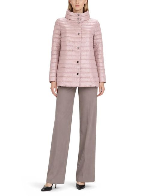 Herno Pink Padded Jacket Polyamide