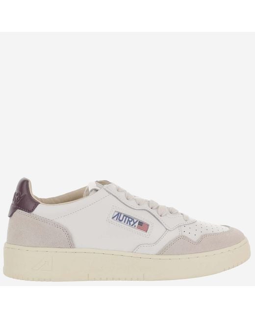 Autry White Sneakers Medalist Low Cow Leather Trainers