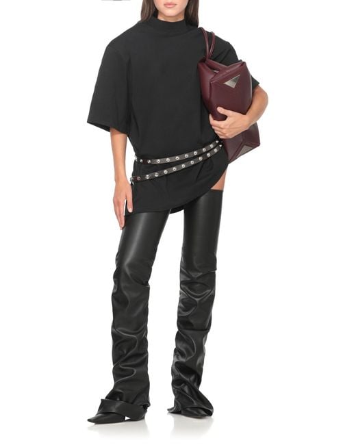 The Attico Black Cotton T-Shirt