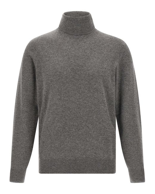 Brunello Cucinelli Gray 'Turtleneck' Sweater for men