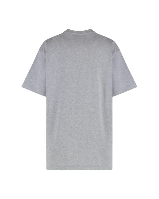 Gucci Gray Cotton Crew-Neck T-Shirt T-Shirts & Jerseys
