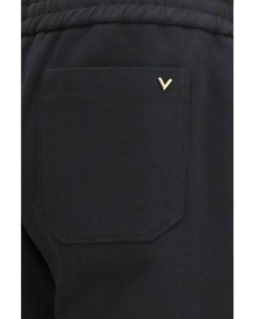 Valentino Blue Cotton Sweatpants Cotton; Polyester Pant for men