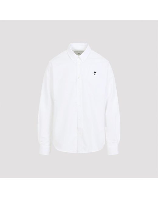 AMI White Classic Fit Shirt for men