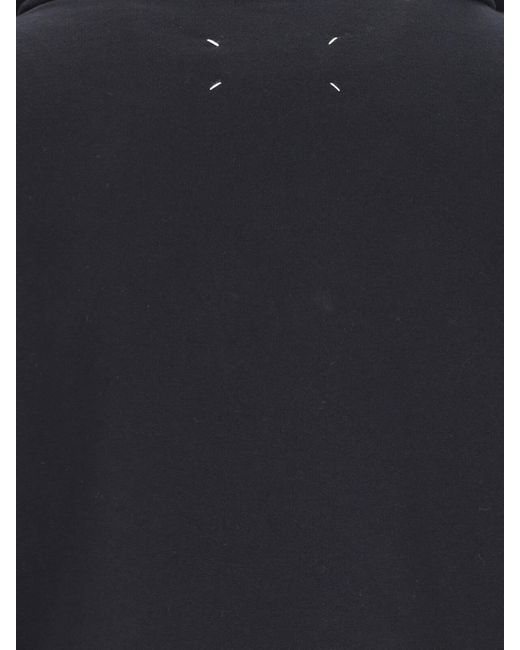 Maison Margiela Men's Blue Logo Hoodie