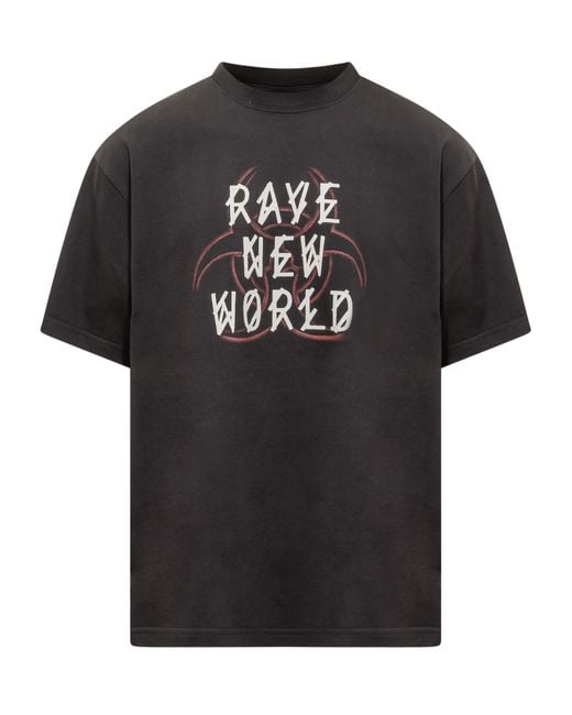 44 Label Group Black Rave New World T-shirt for men