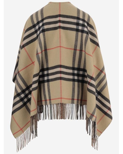 Burberry Black Cashmere Cape Capes