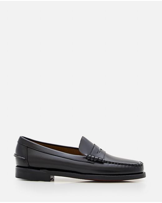 Sebago White Flat Shoes Leather for men