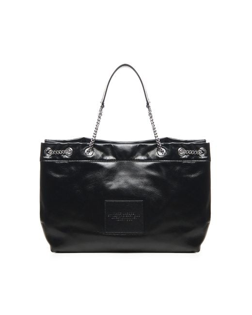 Marc Jacobs Black The Large Chain Sack Tote Bag