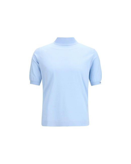 Prada Blue Cotton Sweatshirt for men