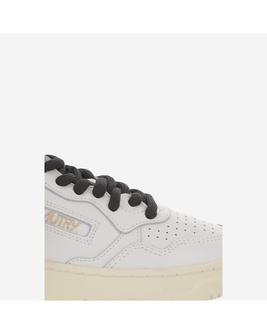 Autry White Sneakers Medalist Low Leather Leather/Rubber Trainers