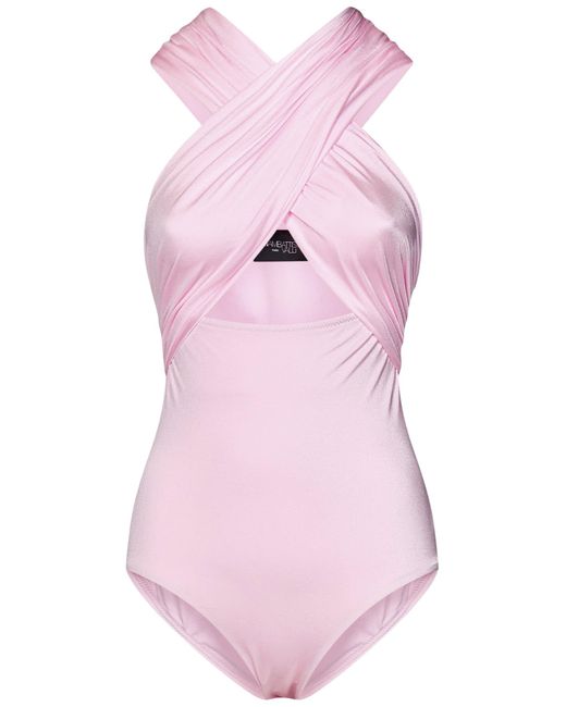 Giambattista Valli Pink Swimsuit