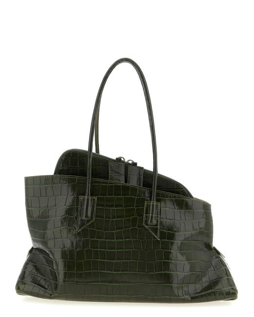The Attico Black La Passeggiata Medium Shoulder Bags