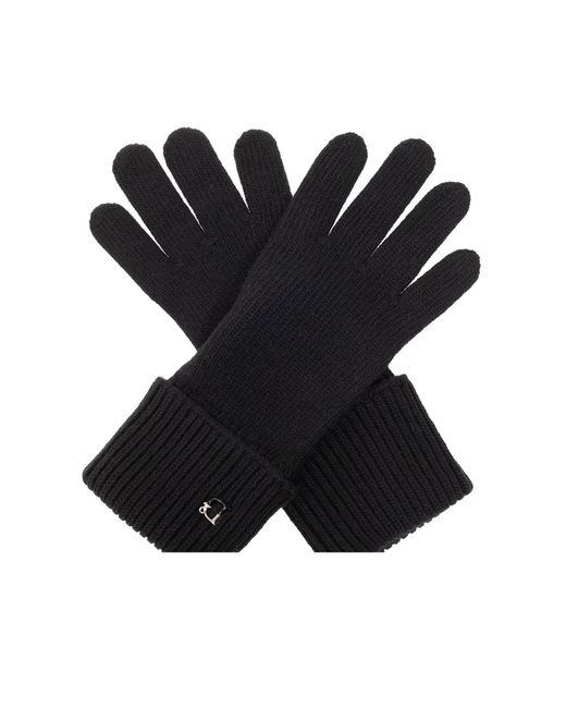 DSquared² Black Gloves With Logo