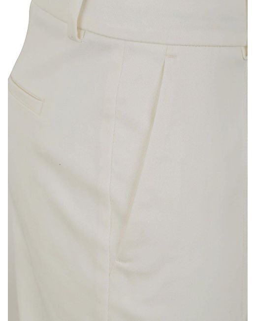 Sportmax Gray Etna Stretch Cotton Trouser Clothing