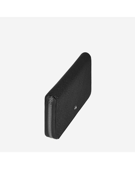 Montblanc Black Embossed Leather Wallet & Cardholders for men