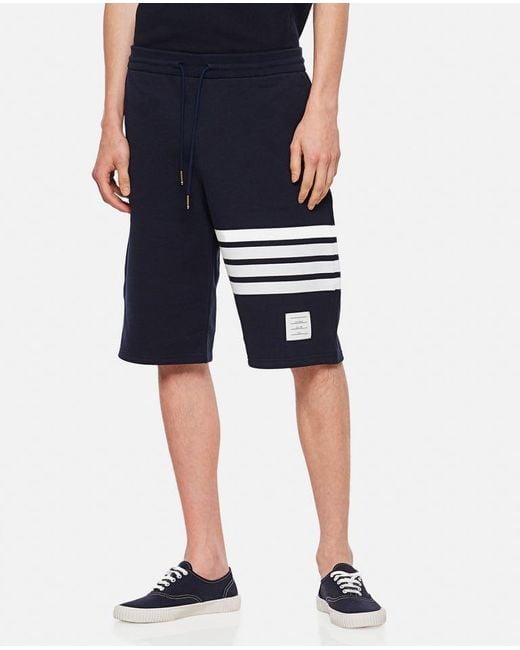 Thom Browne Blue Classic Sweat Shorts for men
