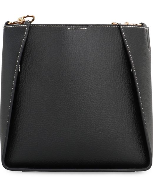 Stella McCartney Black Stella Logo Shoulder Bag Polyurethane