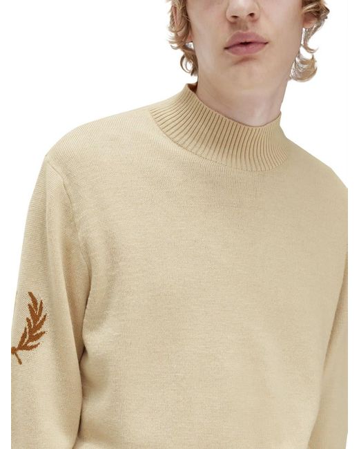 Fred Perry Natural Jersey With Logo for men