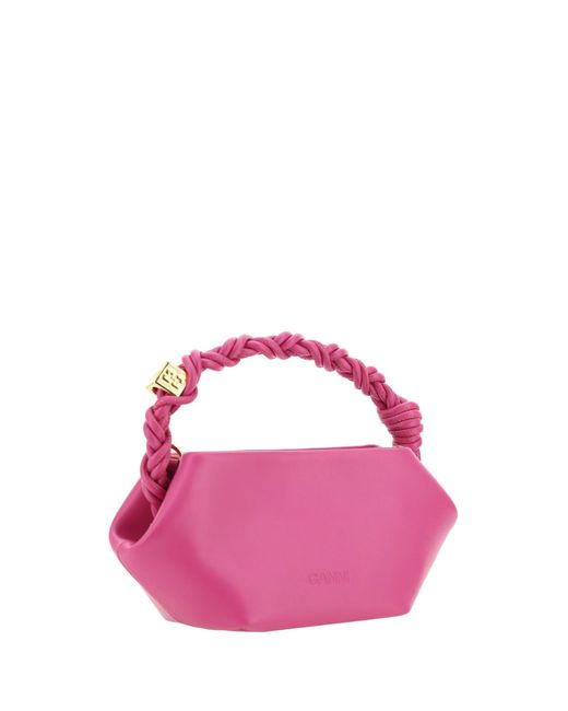 Ganni Pink Mini Bou Tote