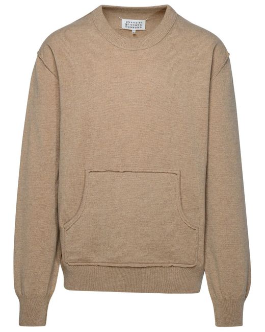 Maison Margiela Brown Cashmere Blend Sweater for men
