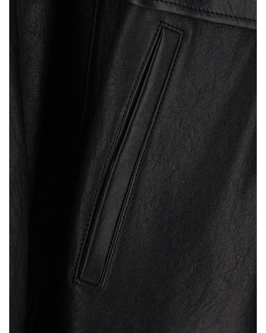 Saint Laurent Black Leather Jacket Lambskin Coat for men