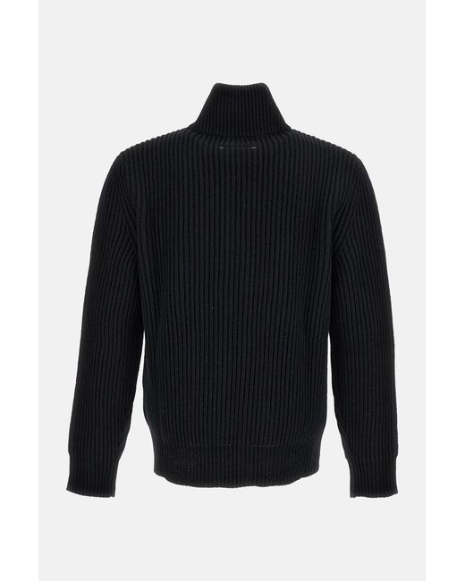 MM6 by Maison Margiela Black Sweaters Wool Polyamide for men